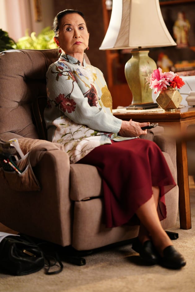 Grandma Huang sitting - Fresh Off the Boat Season 6 Episode 8