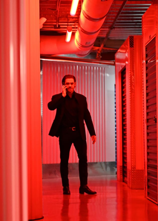 Malcolm at the Storage Facility - tall - Prodigal Son Season 2 Episode 12