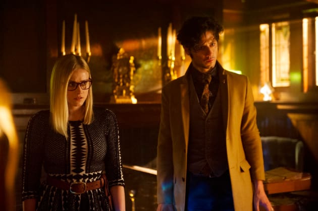 Worried Alice and Penny - The Magicians Season 2 Episode 1