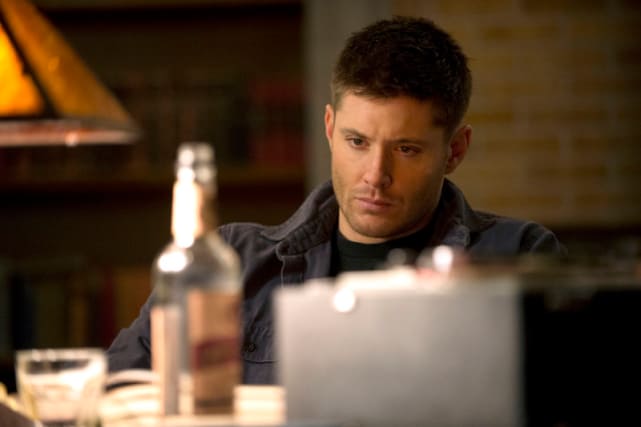 Dean Working with a Drink