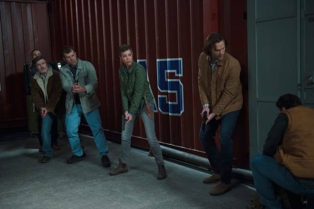 Hunters raid the compound - Supernatural Season 12 Episode 22