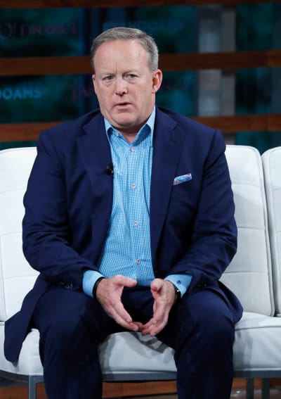 Sean Spicer Attends Finance Event