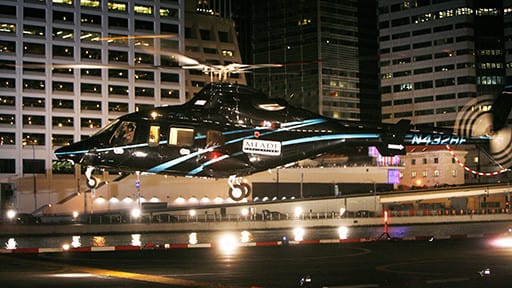 Alexis on Helicopter