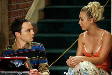 Penny and Sheldon Outside