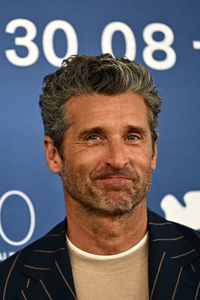 Patrick Dempsey poses during the photocall of the movie "Ferrari"