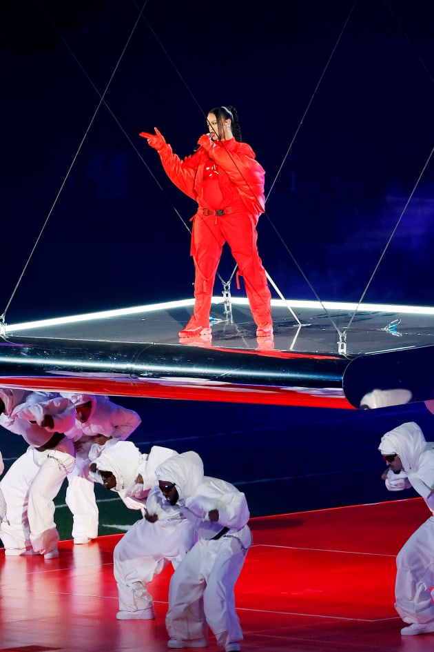 Rihanna performs onstage the Apple Music Super Bowl LVII - TV Fanatic