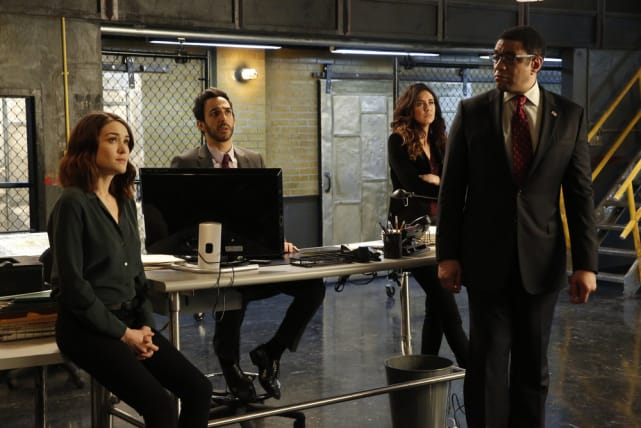 The team listens attentively - The Blacklist Season 4 Episode 20