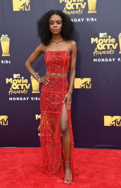 Ashleigh Murray Attends MTV Movie & TV Awards