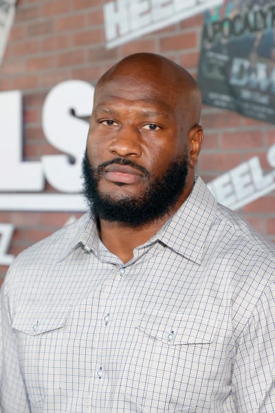 James Harrison Looking Serious at the Heels Premiere