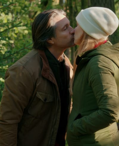 Kiss in the Woods-tall - Virgin River Season 5 Episode 12