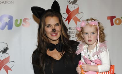 Brooke Shields and Daughters Attend Halloween Event