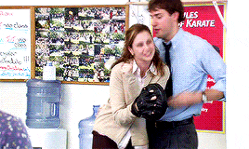 Jim and Pam's karate fight - The Office