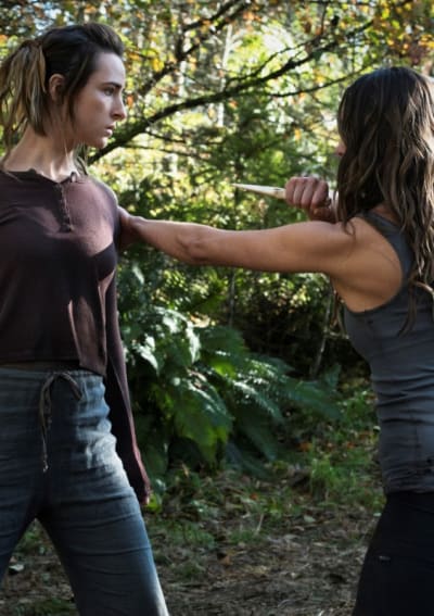 Hope and Echo Fight - The 100 Season 7 Episode 4