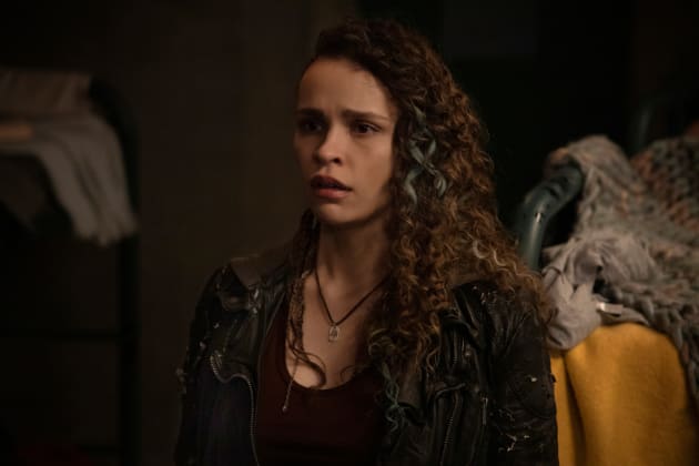 Callie Cadogan in The Bunker - The 100 Season 7 Episode 8