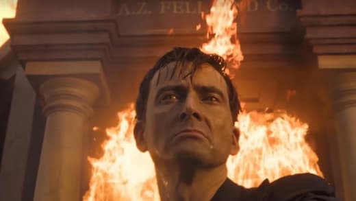 Crowley in Burning Shop