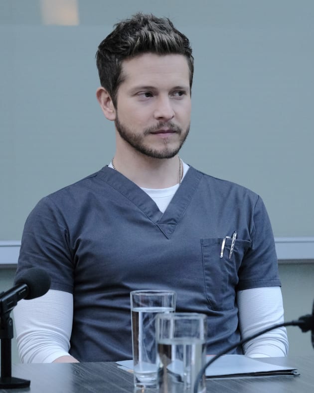 Being Deposed - tall - The Resident Season 3 Episode 9