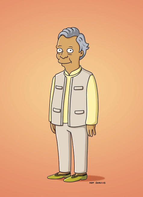 Muhammad Yunus on The Simpsons