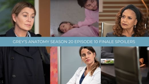 Grey's Anatomy Season 20 Episode 10 Finale Collage