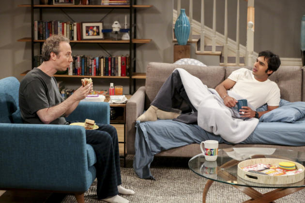 Raj Sleeps on the Couch - The Big Bang Theory Season 10 Episode 18