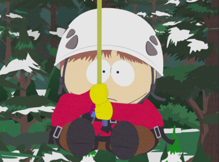 Ziplinging On Spring Break
