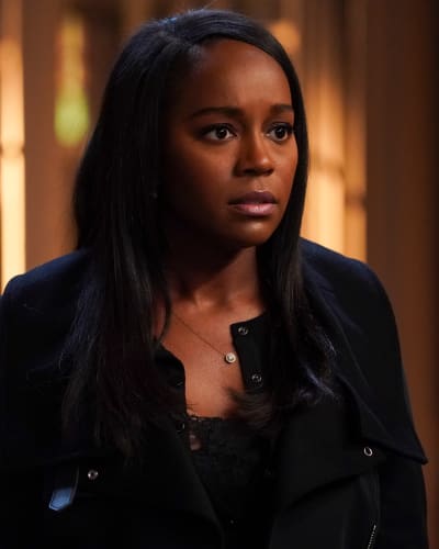 Startled Michaela - How To Get Away With Murder Season 6 Episode 1