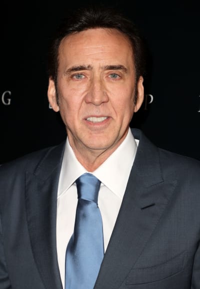 Nicolas Cage attends the film premiere 