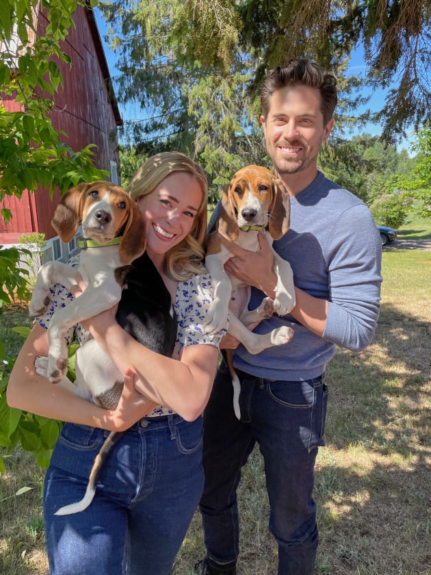 Giggling with Puppies