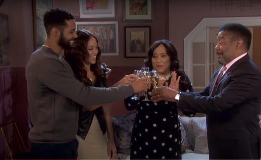 Celebrating Abe and Paulina's Engagement - Days of Our Lives