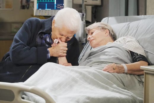 (HORIZONTAL) Julie Passes Out - Days of Our Lives