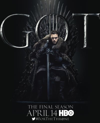 Jon Snow on the Iron Throne - Game of Thrones