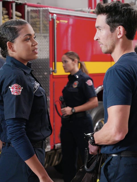 Travis and Vic - Station 19 Season 3 Episode 7 - TV Fanatic