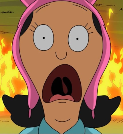 Louise Scared Bob's Burgers