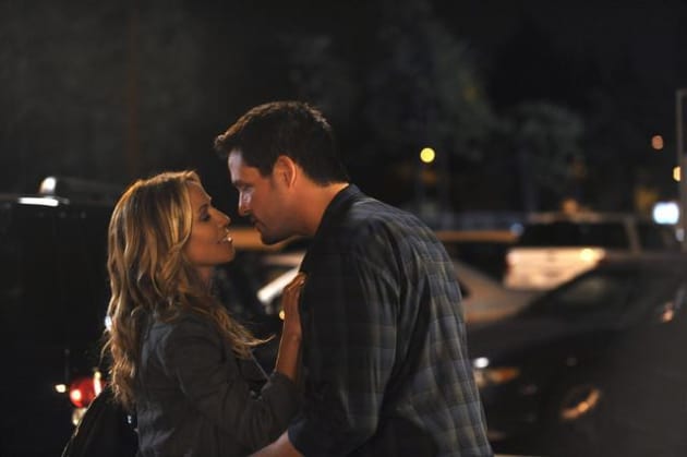 Grayson Kisses Sara