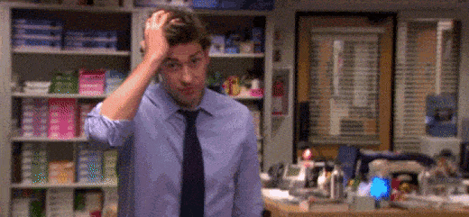 Jim in a panic - The Office