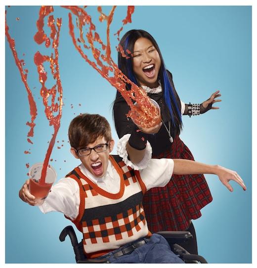 Jenna Ushkowitz and Kevin McHale Pic