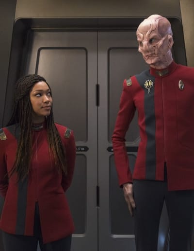 Burnham and Saru  - Star Trek: Discovery Season 4 Episode 6