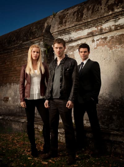 Claire Holt, Daniel Gillies and Joseph Morgan