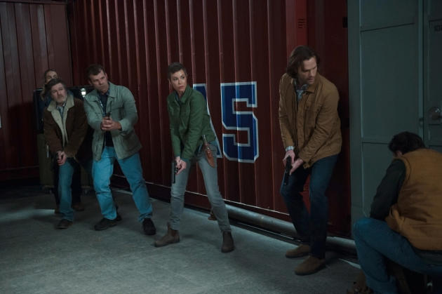 Hunters raid the compound - Supernatural Season 12 Episode 22