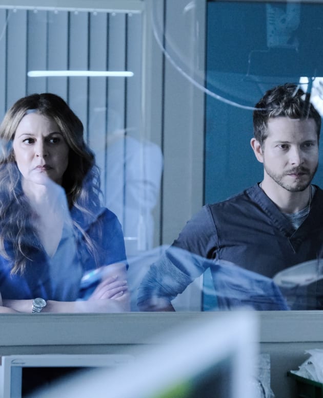 Kit and Conrad Worry - Tall - The Resident Season 3 Episode 20