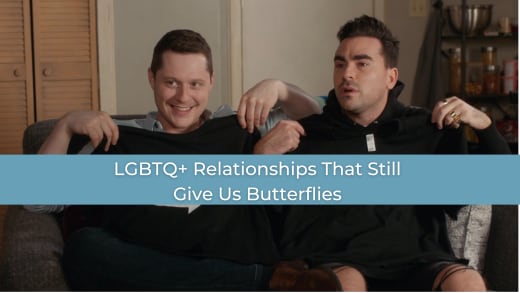 LGBTQ+ Relationships Banner - Schitt's Creek