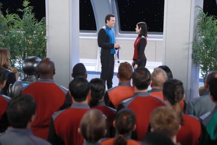 Crew Gathered for Medal Awarding - The Orville Season 1 Episode 2