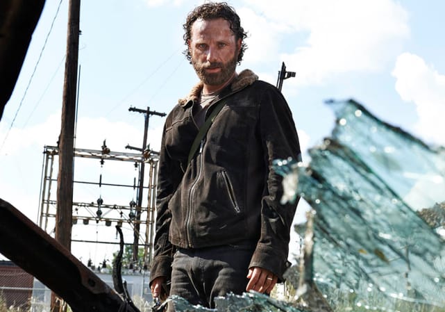 اندرو لینکلن به عنوان ریک در فصل 5 Walking Dead 5