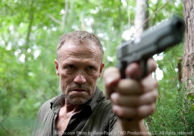 Merle with a Gun