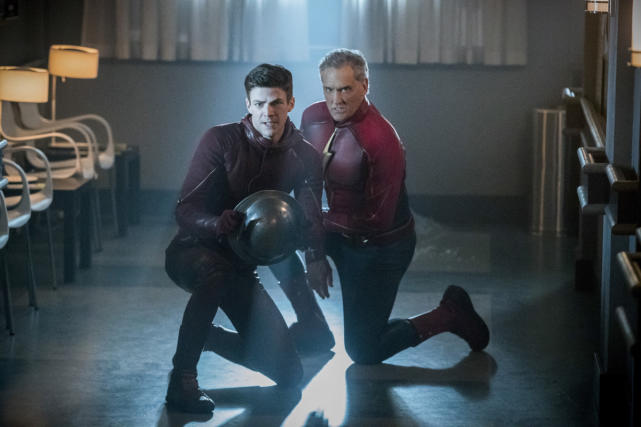 Barry and Jay enter the speed force - The Flash Season 3 Episode 16