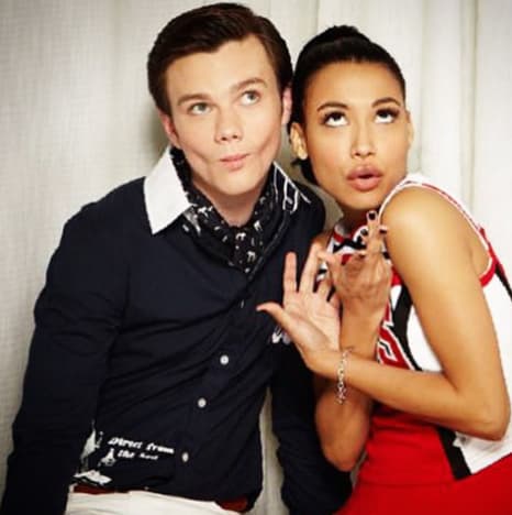 Chris Colfer and Naya Rivera
