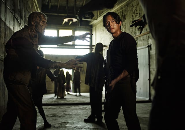 Steven Yeun jako Glenn v The Walking Dead Season 5