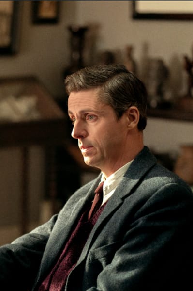 Matthew Goode as C.S. Lewis in Freud's Last Session