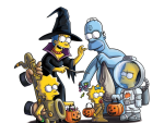 The Simpsons on Halloween