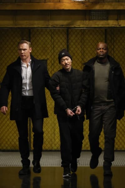 Ressler, Chang, and Dembe - The Blacklist Season 10 Episode 9