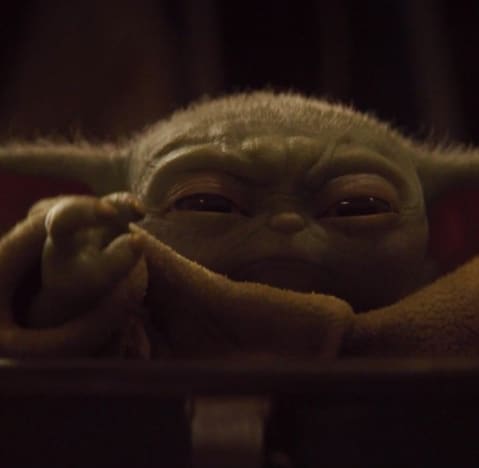Baby Yoda Choking Cara With The Force - The Mandalorian